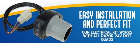 وحدة تحكم 24 فولت وخانق ملتوي لشفرات الحلاقة الترابية الرباعية - طقم كهربائي لرباعي الأوساخ - وحدة تحكم وخانق ملتوي LED (موصل 6 سنون) - موديل HB2430-TYD6-FS-ROHS - أجزاء ماكينة حلاقة بديلة in Kuwait