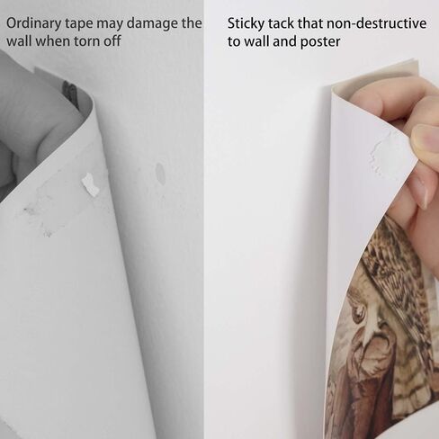 ملصق لاصق لاصق قابل لإعادة الاستخدام، غير مدمر للجدار لتعليق الصور والملصق in Kuwait