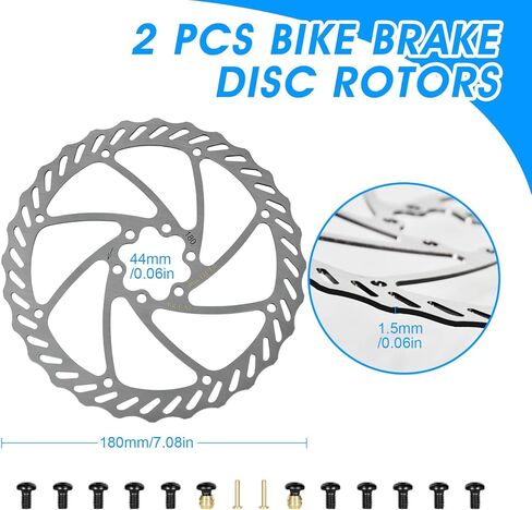 طقم أدوات فرامل قرص هيدروليكي للدراجة الإلكترونية مكون من 4 مكابس مطورة، قوة فرامل جافة 610 نيوتن متر، رافعة فرامل من سبائك الألومنيوم مع دوارات 180 مم، مملوءة مسبقًا بالزيت المعدني in Kuwait