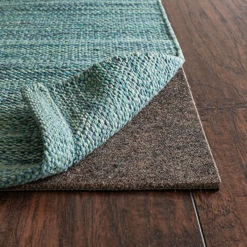 RUGPADUSA - قفل محيطي - سمك 2'x3' - 1/8 بوصة - لباد ومطاط - وسادة سجادة عالية الجودة غير قابلة للانزلاق - بطانة رقيقة مع قوة إمساك موثوقة، آمنة لجميع الأرضيات in Kuwait