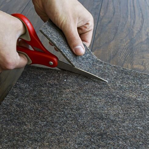 RUGPADUSA - قفل محيطي - سمك 2'x3' - 1/8 بوصة - لباد ومطاط - وسادة سجادة عالية الجودة غير قابلة للانزلاق - بطانة رقيقة مع قوة إمساك موثوقة، آمنة لجميع الأرضيات in Kuwait