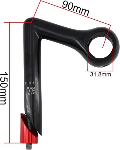 Bike Stem Quill Stem Aluminum Alloy CNC -58°31.8mm Suitable for Fixed Gear Bikes Vintage Style Bikes Retro Bikes Road Bikes MTB in Saudi Arabia