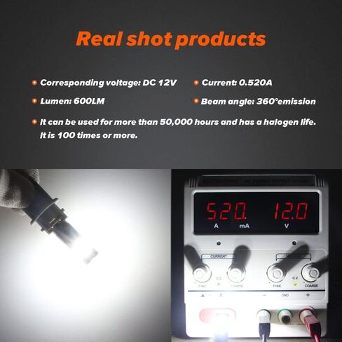 DuaBhoi H21W LED Bulb BAY9S 64136 600LM Extremely Bright CANBUS Error Free for 12V BMW VW CC Audi 6000K White Rear Fog Indicator Parking Stop Tail Backup Reverse Car Light (2 Pack) in Saudi Arabia