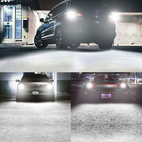 DuaBhoi H21W LED Bulb BAY9S 64136 600LM Extremely Bright CANBUS Error Free for 12V BMW VW CC Audi 6000K White Rear Fog Indicator Parking Stop Tail Backup Reverse Car Light (2 Pack) in Saudi Arabia