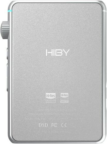 HiBy R3 II (Gen 2) Hi-Fi Lossless Audio Player - Portable with Bluetooth, WiFi, DSD, PCM, MQA Streaming, Dual ESS ES9219C, MQA 16X, TIDAL/Qobuz, 3.5mm+4.4mmBAL Jacks (Red) in Kuwait