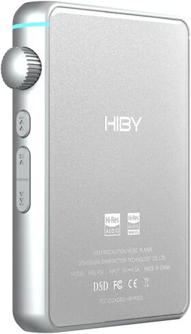 HiBy R3 II (Gen 2) Hi-Fi Lossless Audio Player - Portable with Bluetooth, WiFi, DSD, PCM, MQA Streaming, Dual ESS ES9219C, MQA 16X, TIDAL/Qobuz, 3.5mm+4.4mmBAL Jacks (Red) in Kuwait