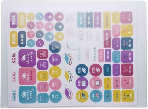 9x7 Clear Plastic Envelopes Hook Loop Closure Receipt Stickers Storage Holder 20 Pack in Saudi Arabia