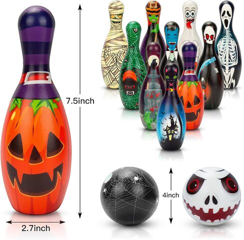 Christmas Games Bowling Set for Kids Party Supplies, Christmas Bowling Pins Bowling Balls Family Indoor Outdoor Party Games, Xmas Party Supplies Favors in Saudi Arabia