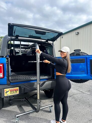 TOPLIFT PROS LIFTnGo Hard Top Removal and Storage System Compatible with Jeep Wrangler 2-4 Door YJ, TJ,JK, JL, 4XE and Compatible with Ford Bronco 4 Door 6 Gen Hard Top Jack Roll System in Saudi Arabia
