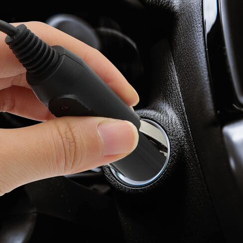 2 PACK DC Car Charger Cable, 12V-24 V DC 5.5mm x 2.1mm Car Cigarette Lighter Universal Extension Power Supply Cord Car Charger Adapter for Car Truck Bus Van（5FT） in Kuwait