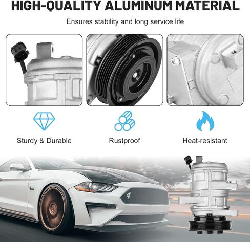 ضاغط تكييف هواء جديد مع قابض لـ 1999-2004 Jeep Grand Cherokee 4L، 1999-2006 Jeep Wrangler 4L 1521290 1022034 in Saudi Arabia