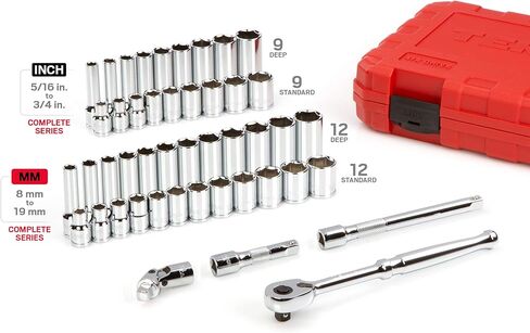 TEKTON 3/8 Inch Drive 6-Point Socket and Ratchet Set, 34-Piece (1/4-1 in.) | SKT15101 in Kuwait