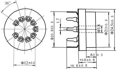 كاري 4 قطعة 9pin PCB السيراميك فراغ أنبوب المقبس التوقف لراديو 12au7 12ax7b Ecc83 6d58 in Kuwait