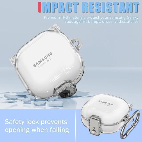 Inesore Case for Samsung Galaxy Buds FE/Buds 2/Pro/Live (Purple) in Kuwait