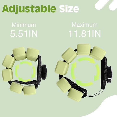 Wrist Weights - set of 2(1lb each), Adjustable Wearable Silicone Wrist & Ankle Bangles for Men and Women, Increase Training Intensity for Yoga, Pilates, Aerobics, Gym, Swimming, Hiking, Housework, Jogging, etc. in Saudi Arabia