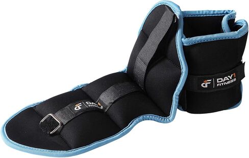 زوج وزن الكاحل/المعصم D1F 10 خيارات للوزن والحزمة - 0.5 إلى 10 رطل لكل منهما، مجموعة من 2، أشرطة قابلة للتعديل - أشرطة وزن مريحة ومسامية وممتصة للرطوبة للرجال والنساء in Kuwait