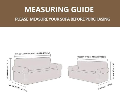 2 Pieces Sofa & loveseat Cover 4 Way Stretch to fit Slipcover/Furniture Protector with Anti-Slip Foams # YAFA (Light Purple) in Saudi Arabia