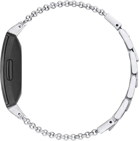 Fastgo متوافق مع Fitbit Inspire 2/ Inspire HR/Inspire Band، أساور معصم بديلة من الفولاذ المقاوم للصدأ قابلة للتعديل، سوار أنيق أنيق، إكسسوارات أحزمة ملهمة لمعدل ضربات القلب للنساء والفتيات in Saudi Arabia