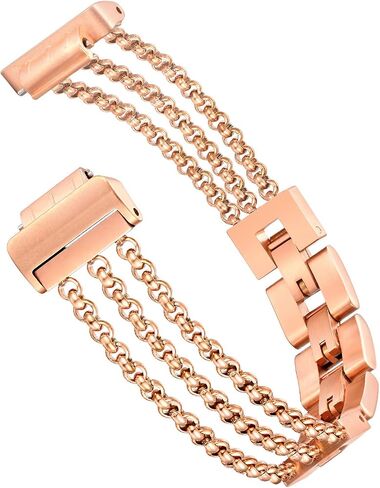 Fastgo متوافق مع Fitbit Inspire 2/ Inspire HR/Inspire Band، أساور معصم بديلة من الفولاذ المقاوم للصدأ قابلة للتعديل، سوار أنيق أنيق، إكسسوارات أحزمة ملهمة لمعدل ضربات القلب للنساء والفتيات in Saudi Arabia