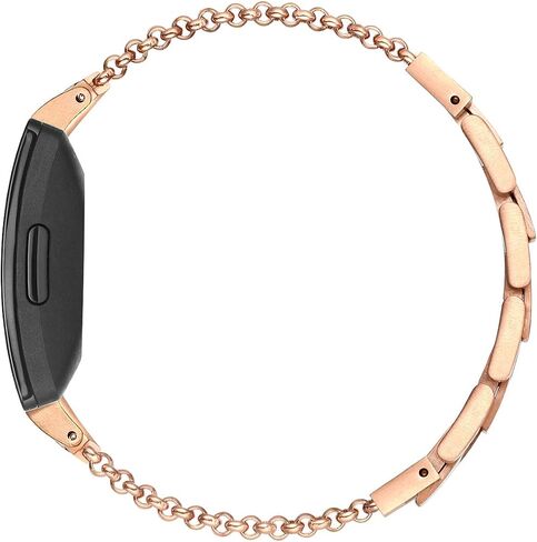 Fastgo متوافق مع Fitbit Inspire 2/ Inspire HR/Inspire Band، أساور معصم بديلة من الفولاذ المقاوم للصدأ قابلة للتعديل، سوار أنيق أنيق، إكسسوارات أحزمة ملهمة لمعدل ضربات القلب للنساء والفتيات in Saudi Arabia