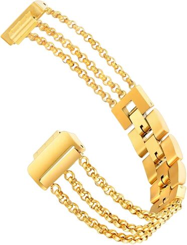 Fastgo متوافق مع Fitbit Inspire 2/ Inspire HR/Inspire Band، أساور معصم بديلة من الفولاذ المقاوم للصدأ قابلة للتعديل، سوار أنيق أنيق، إكسسوارات أحزمة ملهمة لمعدل ضربات القلب للنساء والفتيات in Kuwait