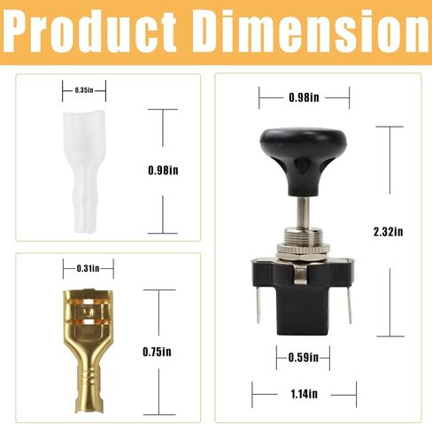 مفتاح المصباح الأمامي لعربة الجولف زر سحب لعربة الجولف ونادي السيارات EZGO Yamaha Universal 12 فولت مفتاح تشغيل وإيقاف الإضاءة (عبوتان) in Kuwait