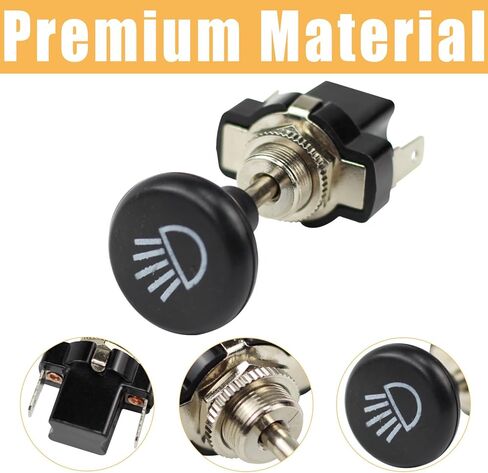 مفتاح المصباح الأمامي لعربة الجولف زر سحب لعربة الجولف ونادي السيارات EZGO Yamaha Universal 12 فولت مفتاح تشغيل وإيقاف الإضاءة (عبوتان) in Kuwait