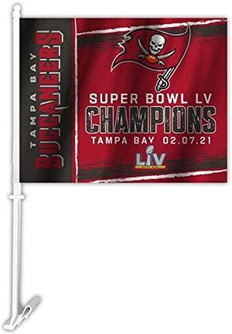 Fremont Die NFL Tampa Bay Buccaneers 2021 Super Bowl LV Champions Car Flag in Saudi Arabia