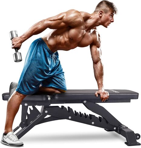 Deluxe Adjustable Weight Bench for Full Body Workout, Weight Capacity 1100 lbs, Incline and Flat Weight Bench for Indoor Workout, Home Gym in Saudi Arabia