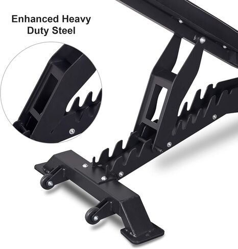 Deluxe Adjustable Weight Bench for Full Body Workout, Weight Capacity 1100 lbs, Incline and Flat Weight Bench for Indoor Workout, Home Gym in Saudi Arabia