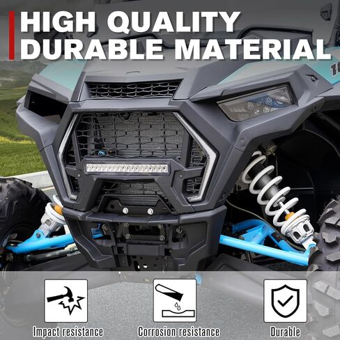 واجهة أمامية A & UTV PRO لملحقات Polaris RZR XP 1000 / XP TURBO/XP 4 / XP 4 TURBO/RZR TURBO/RZR Trail/RZR 900 TRAIL 2019-2023، استبدل OEM #5455432-070، أسود in Kuwait