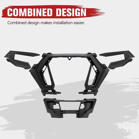 واجهة أمامية A & UTV PRO لملحقات Polaris RZR XP 1000 / XP TURBO/XP 4 / XP 4 TURBO/RZR TURBO/RZR Trail/RZR 900 TRAIL 2019-2023، استبدل OEM #5455432-070، أسود in Kuwait