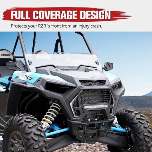 واجهة أمامية A & UTV PRO لملحقات Polaris RZR XP 1000 / XP TURBO/XP 4 / XP 4 TURBO/RZR TURBO/RZR Trail/RZR 900 TRAIL 2019-2023، استبدل OEM #5455432-070، أسود in Kuwait
