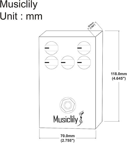 دواسة Fuzz من Musiclily، دواسة جيتار Pro Octave Fuzz، محول تيار مستمر 9 فولت يعمل بالطاقة الالتفافية الحقيقية للجيتار الكهربائي والباس (أخضر) in Saudi Arabia