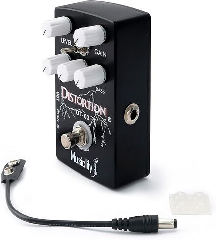 دواسة Fuzz من Musiclily، دواسة جيتار Pro Octave Fuzz، محول تيار مستمر 9 فولت يعمل بالطاقة الالتفافية الحقيقية للجيتار الكهربائي والباس (أخضر) in Saudi Arabia