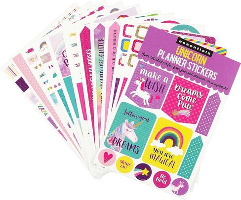 Essentials Unicorn Planner Stickers (over 160 stickers!) (Essentials Planner Stickers) in Saudi Arabia