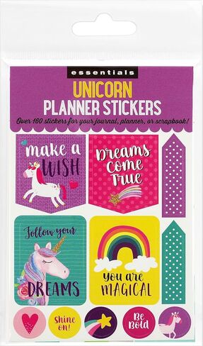 Essentials Unicorn Planner Stickers (over 160 stickers!) (Essentials Planner Stickers) in Saudi Arabia