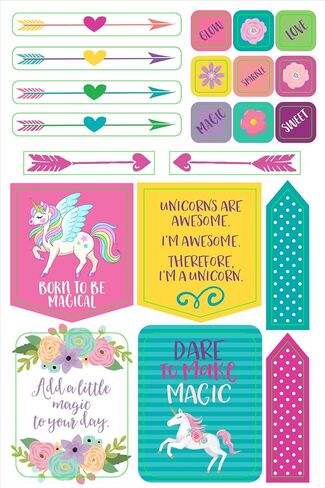Essentials Unicorn Planner Stickers (over 160 stickers!) (Essentials Planner Stickers) in Saudi Arabia