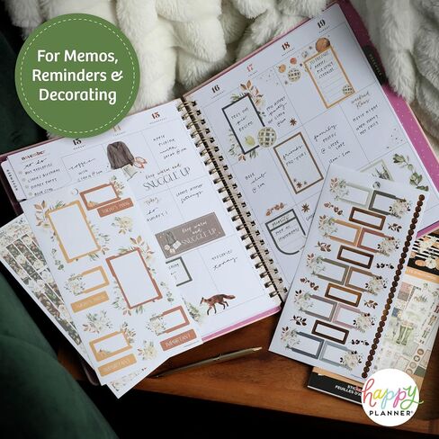 مجموعة ملصقات Happy Planner للتقويمات والمجلات والمشروعات - متعددة الألوان، سهلة التقشير - ملحقات سجل القصاصات - موضوع حصاد الخريف - 30 ورقة، إجمالي 718 ملصقًا in Saudi Arabia