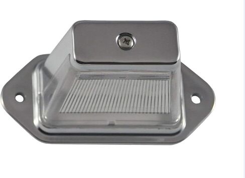 الكمية 2 4 × 2 بوصة مصابيح لوحة ترخيص LED للمقطورة شديدة التحمل مقاس 4 × 2 بوصة [معتمدة من DOT/SAE] [تصنيف IP67 مقاوم للماء] [فائقة التحمل] علامات ترخيص للمقطورات والمركبات الترفيهية والشاحنات والقوارب - غطاء من الكروم in Saudi Arabia