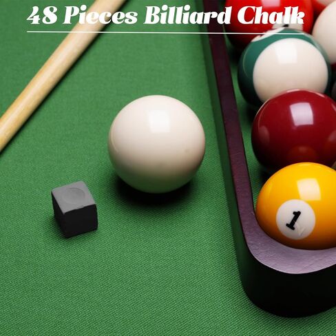 48 قطعة من مكعبات الطباشير البلياردو عصا الطباشير لحمام السباحة ملحقات طاولة حمام السباحة للاستخدام المنزلي في البطولة in Kuwait