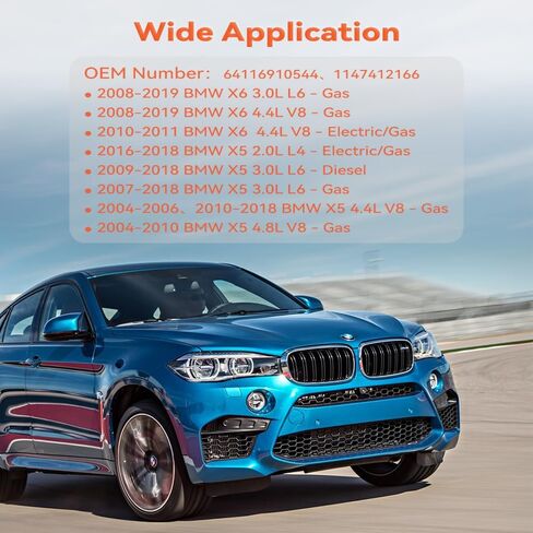 صمام التحكم في السخان متوافق مع 2004-2018 BMW X5 E53 E70 F15، 2008-2019 BMW X6 E71 F16، يستبدل #64116910544، 1147412166 in Kuwait