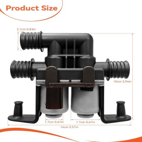 صمام التحكم في السخان متوافق مع 2004-2018 BMW X5 E53 E70 F15، 2008-2019 BMW X6 E71 F16، يستبدل #64116910544، 1147412166 in Kuwait