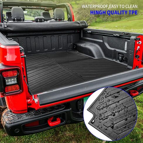 حصيرة سرير شاحنة Rongtaod متوافقة مع 2020-2024 Jeep Gladiator Truck Bed Mat Bed Liner All Weather Truck Bed Liner 2023 Jeep Gladiator Accessories (حصيرة سرير الشاحنة) in Kuwait