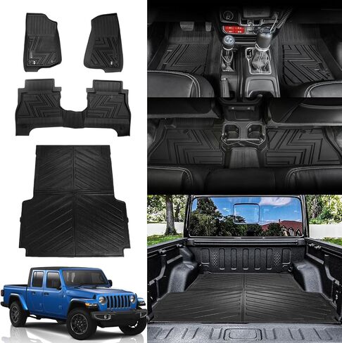 Rongtaod Truck Bed Mat Compatible with 2020-2024 Jeep Gladiator Truck Bed Mat Bed Liner All Weather Truck Bed Liner 2023 Jeep Gladiator Accessories (Truck Bed Mat) in Saudi Arabia