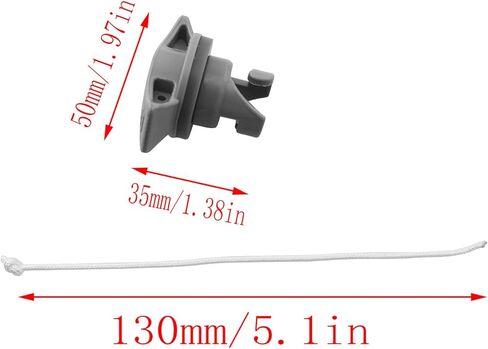 LQ الصناعية 2 قطعة صمام الهواء كاياك التوصيل غطاء صمام التضخم مع حبل قارب صمام الغبار دوامة المكونات مجداف استبدال أجزاء للمطاط بركة قارب فراش الهواء in Kuwait