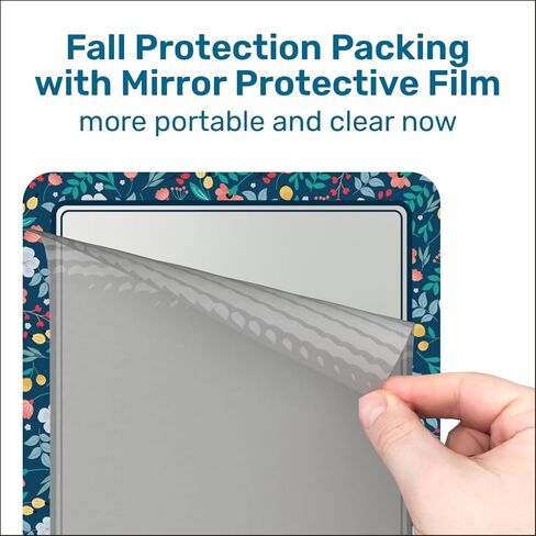 مرآة خزانة مغناطيسية للمدرسة والمكتب، مع مرآة مغناطيسية قوية للخزانة، ملحقات خزانة فريدة من نوعها، مرآة خزانة مغناطيسية بتصميم ملون، عبوة واحدة in Kuwait