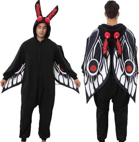 Adult Black Fly Costume Onesie Fly Bug Pajamas Halloween Costumes Anime Cosplay pajamas for Men Women in Kuwait