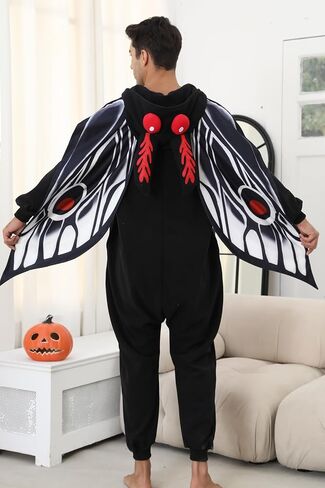 Adult Black Fly Costume Onesie Fly Bug Pajamas Halloween Costumes Anime Cosplay pajamas for Men Women in Kuwait
