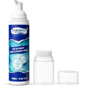 Shoe Cleaning Kit - Sneaker Cleaner Kit With 4 Oz Solution, Premium Brush, Mircofiber Towel and Wipes For Suede, Leather, Nubuck and Whites